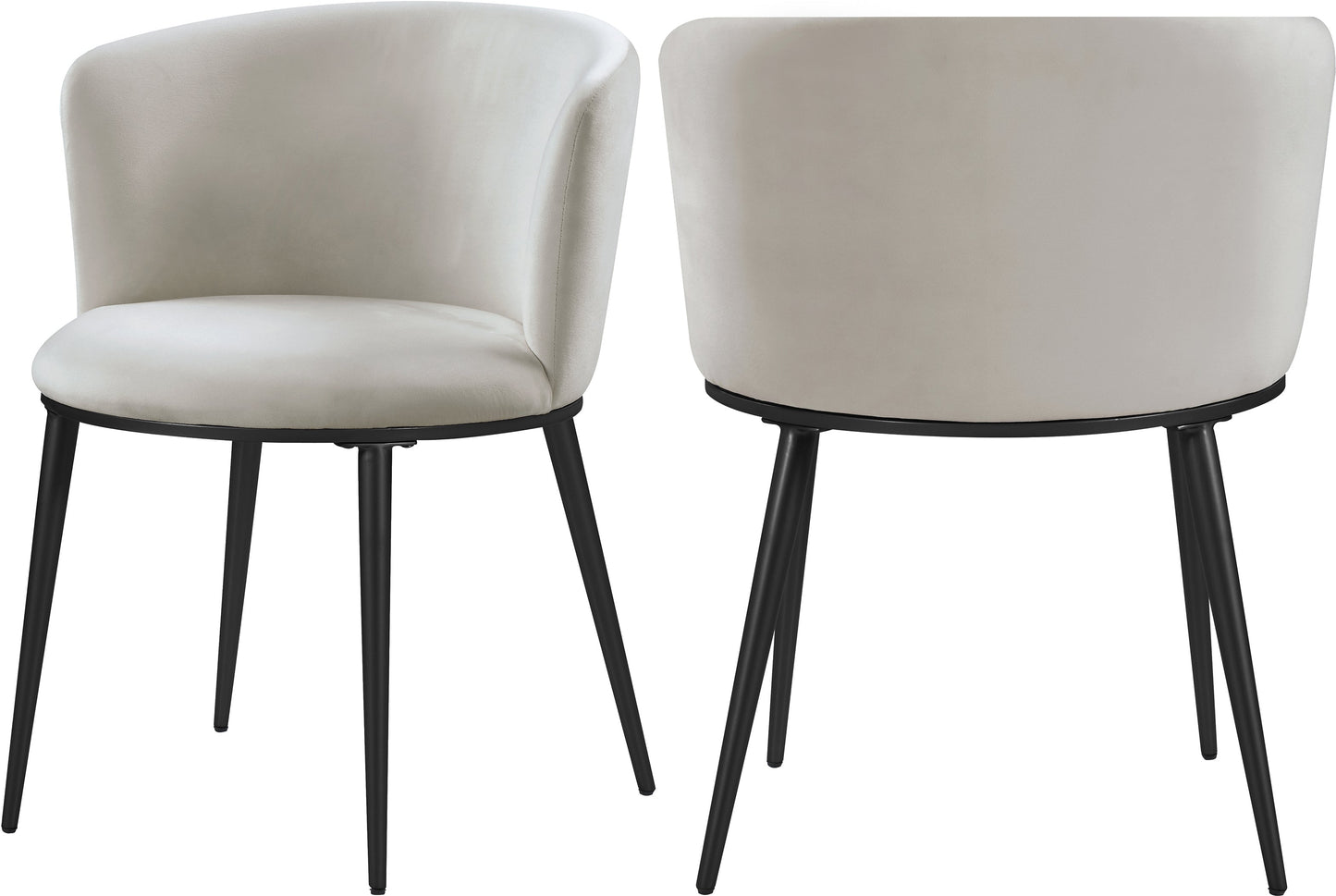 Skylar Velvet Dining Chair - Furniture Depot