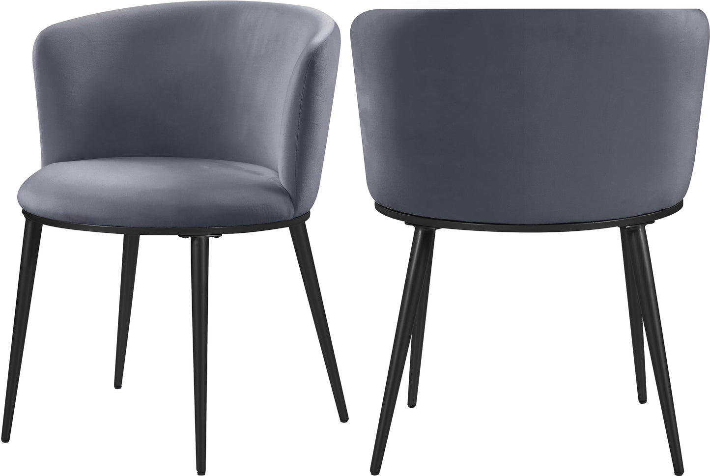 Skylar Velvet Dining Chair - Furniture Depot