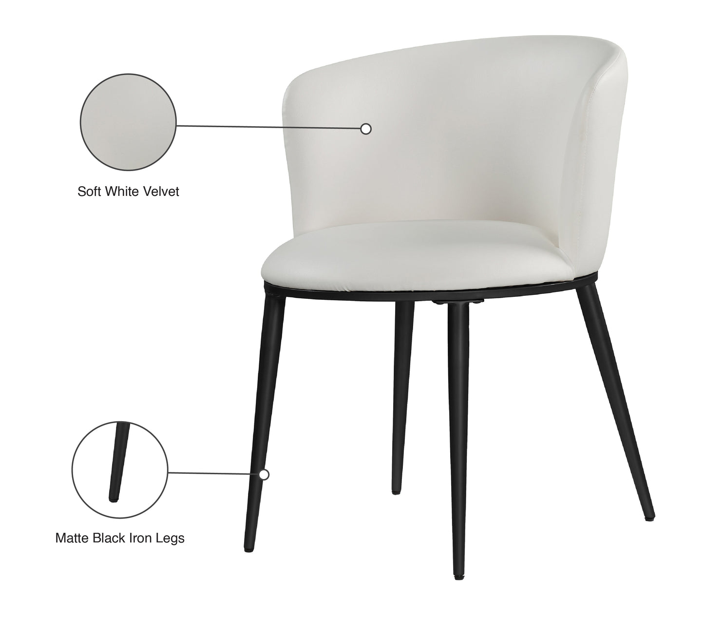 Skylar Faux Leather Dining Chair - Furniture Depot