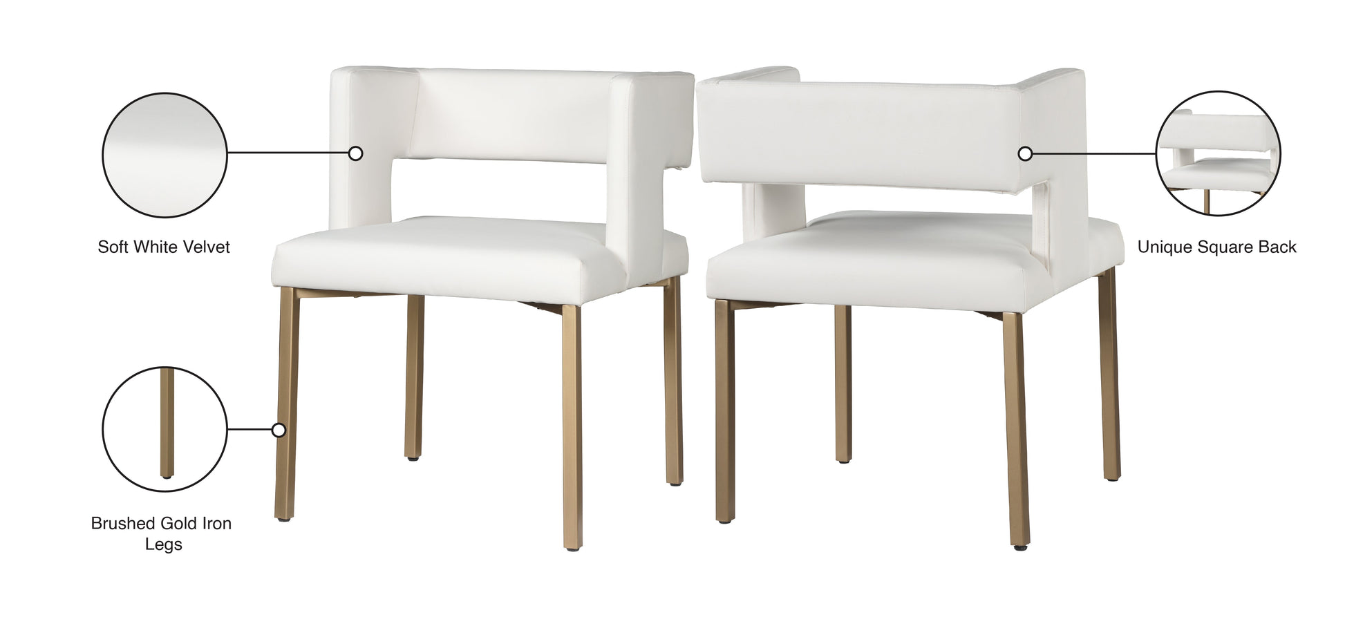 Caleb Faux Leather Dining Chair - Furniture Depot