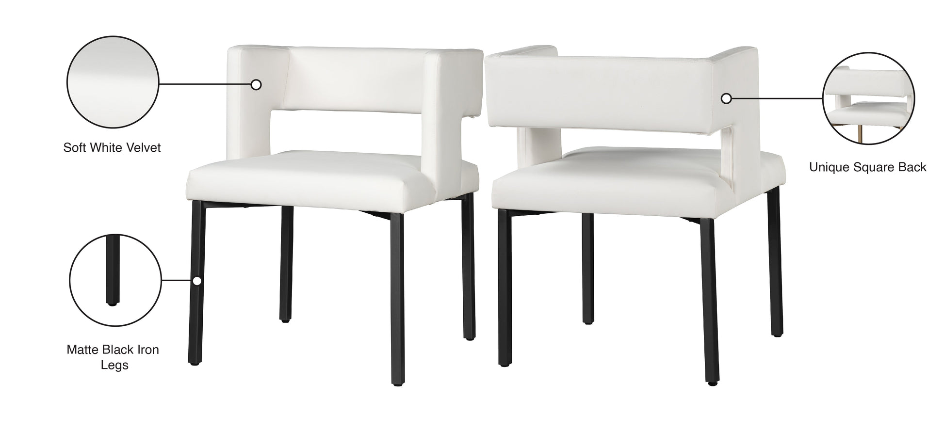 Caleb Faux Leather Dining Chair - Furniture Depot