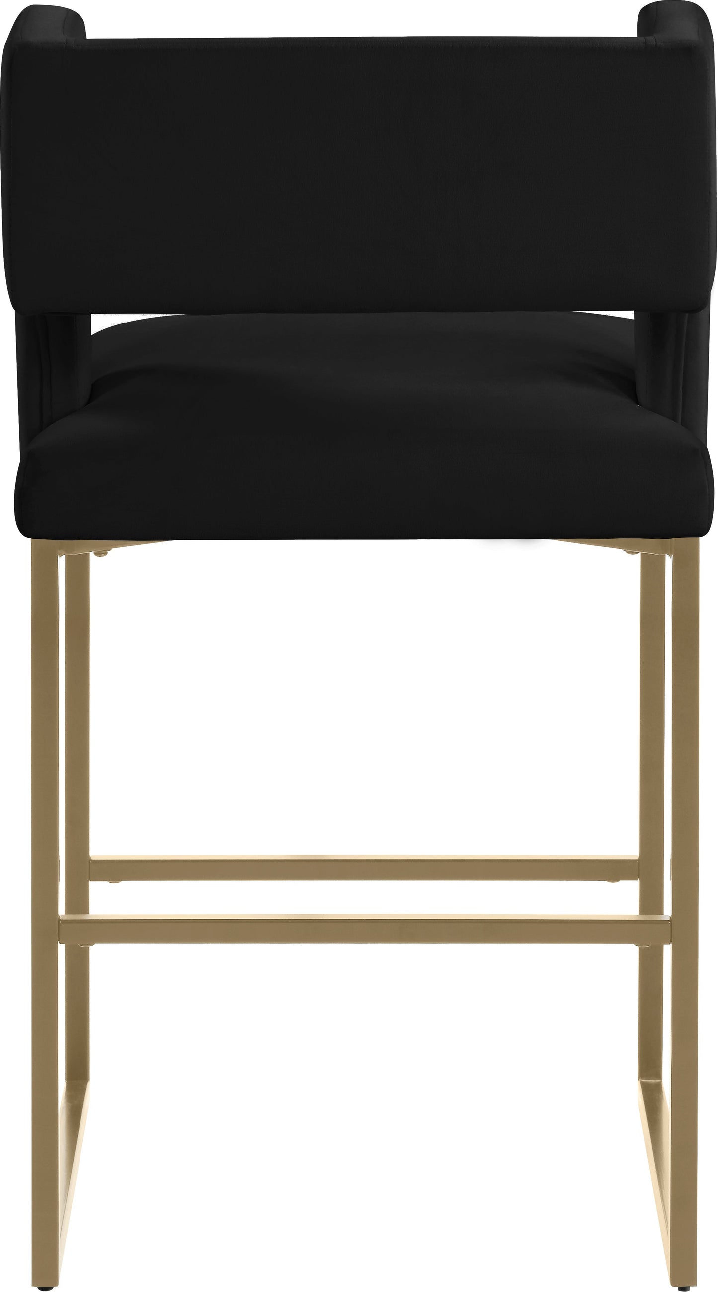 Caleb Velvet Counter Stool - Furniture Depot
