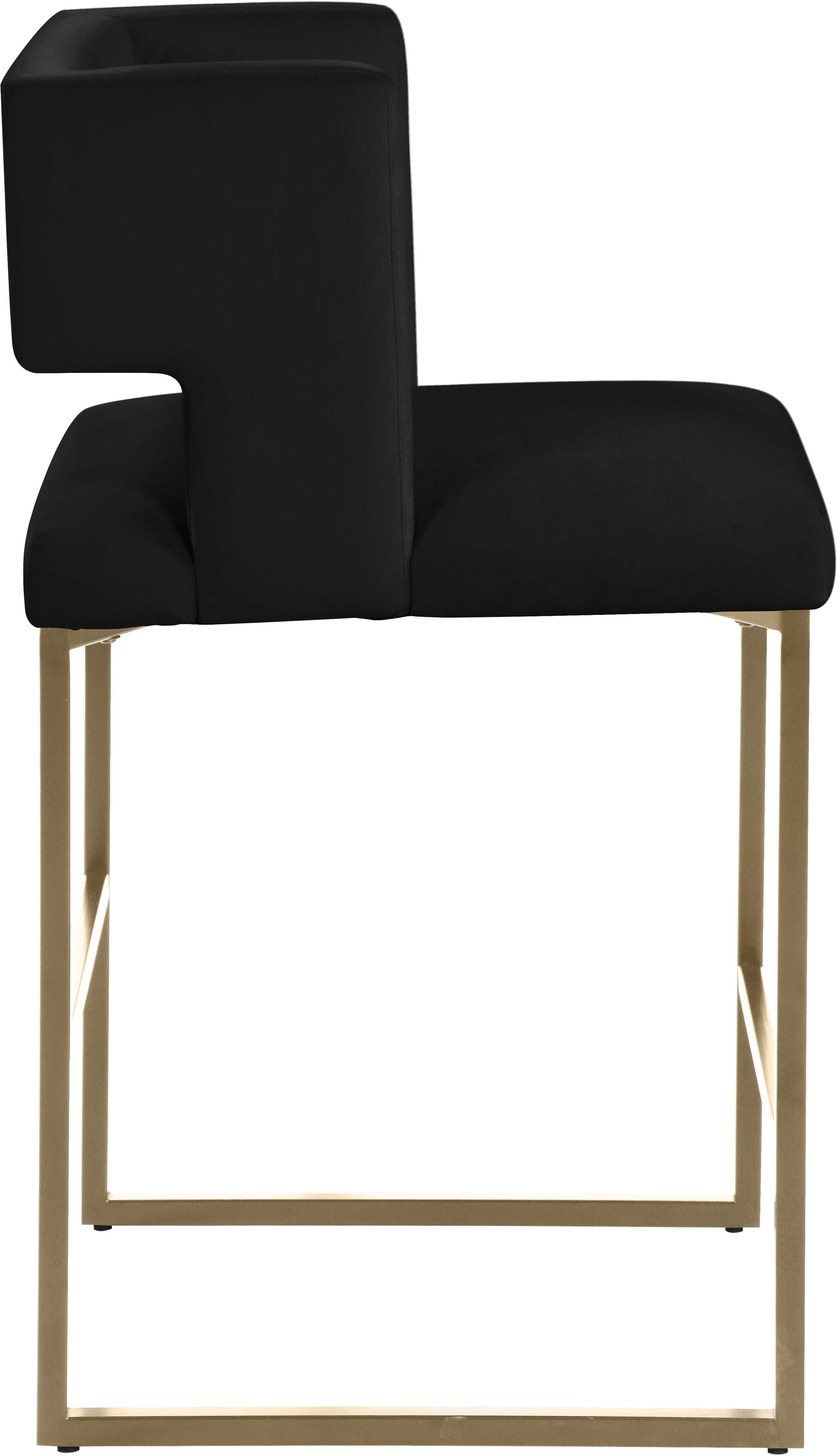 Caleb Velvet Counter Stool - Furniture Depot