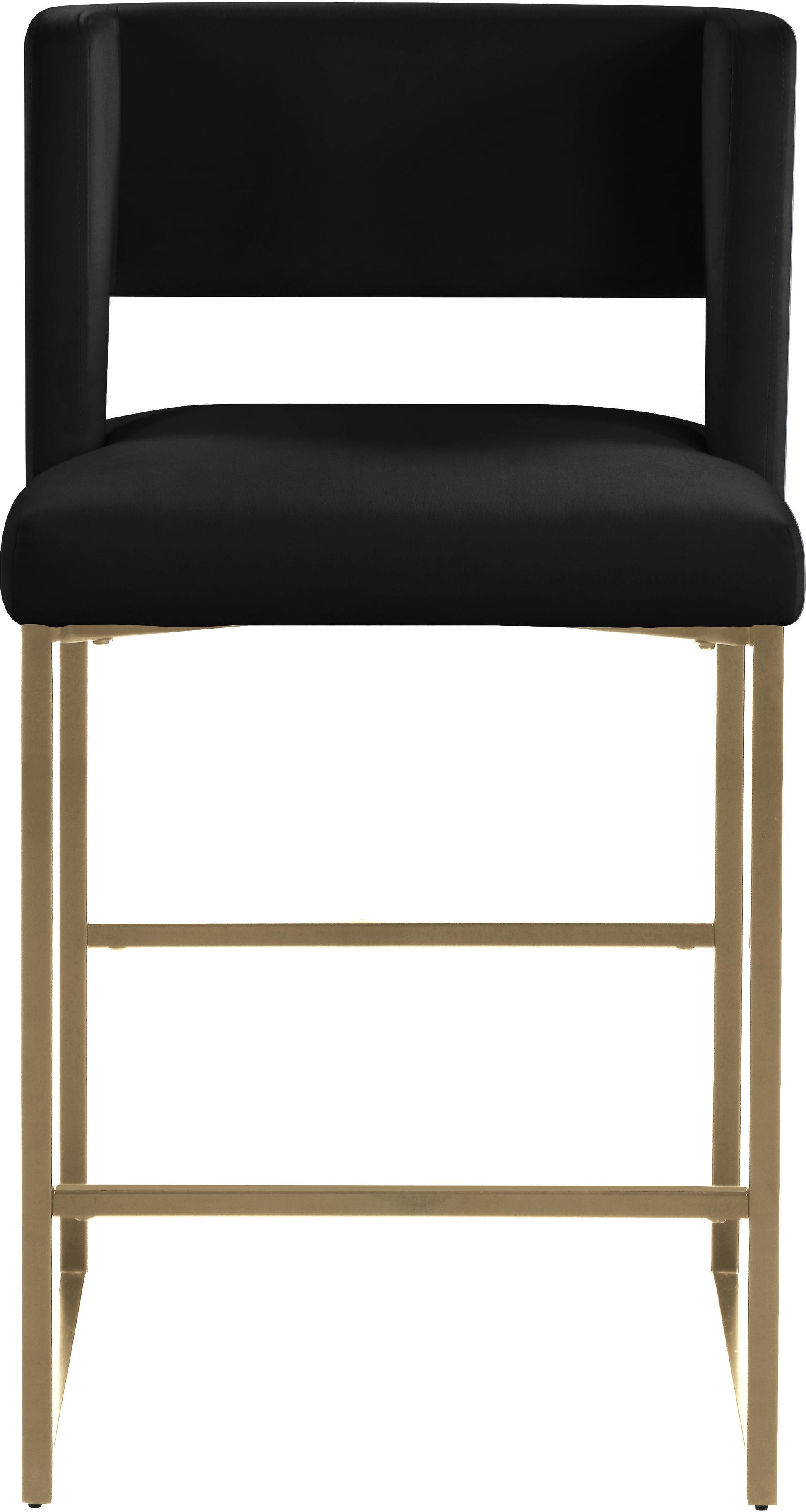 Caleb Velvet Counter Stool - Furniture Depot