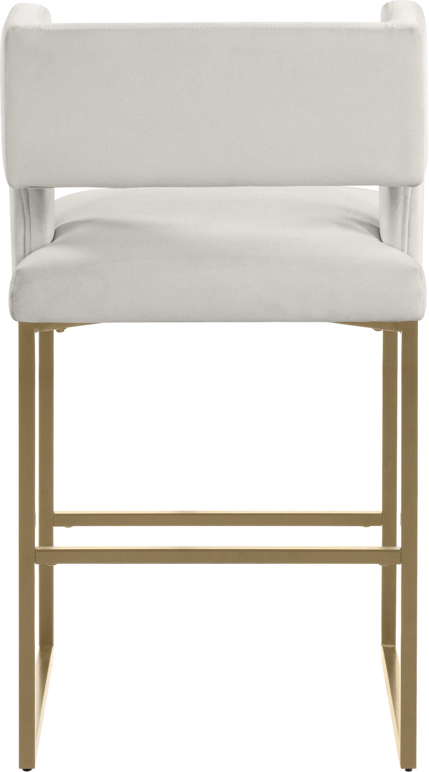 Caleb Velvet Counter Stool - Furniture Depot