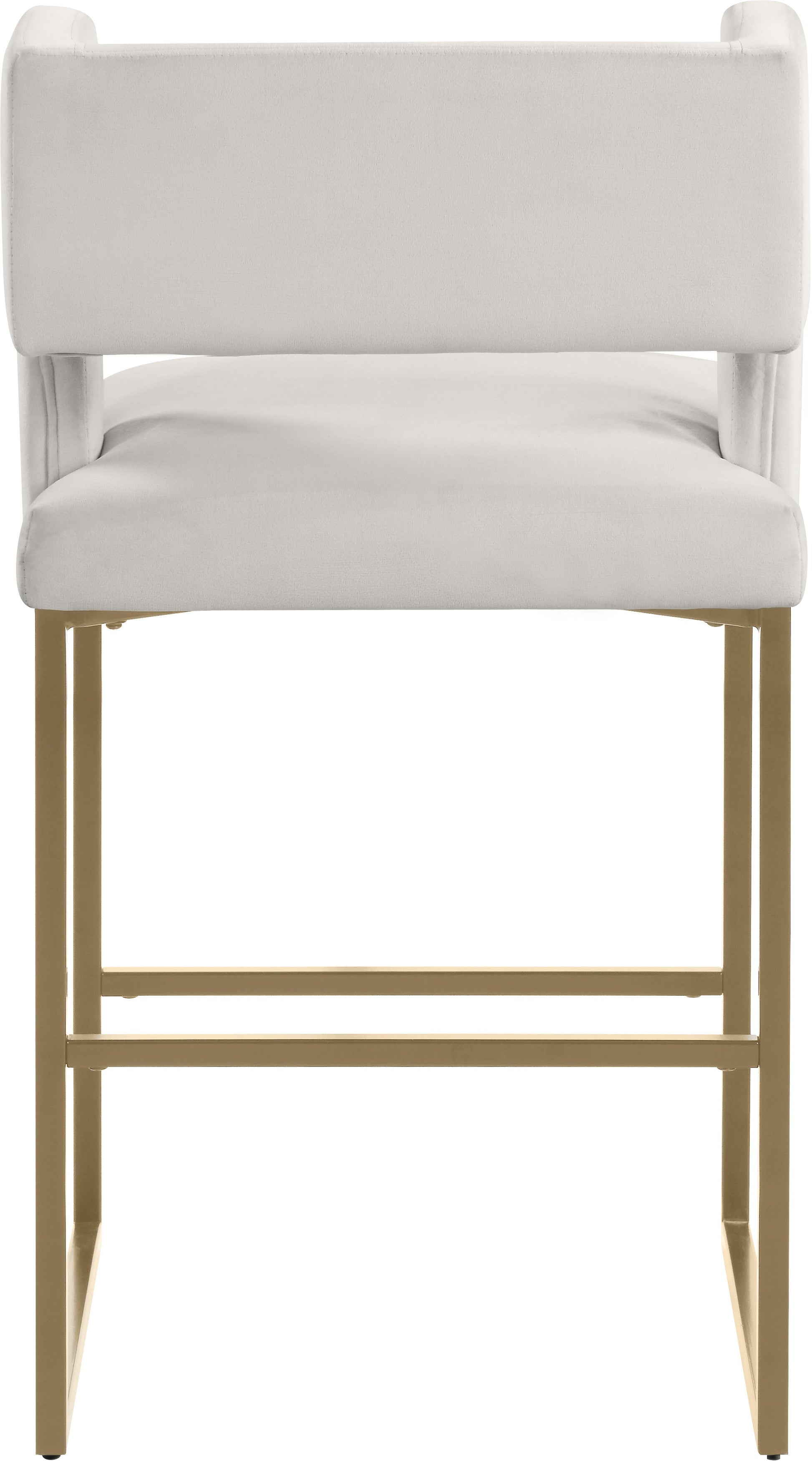 Caleb Velvet Counter Stool - Furniture Depot
