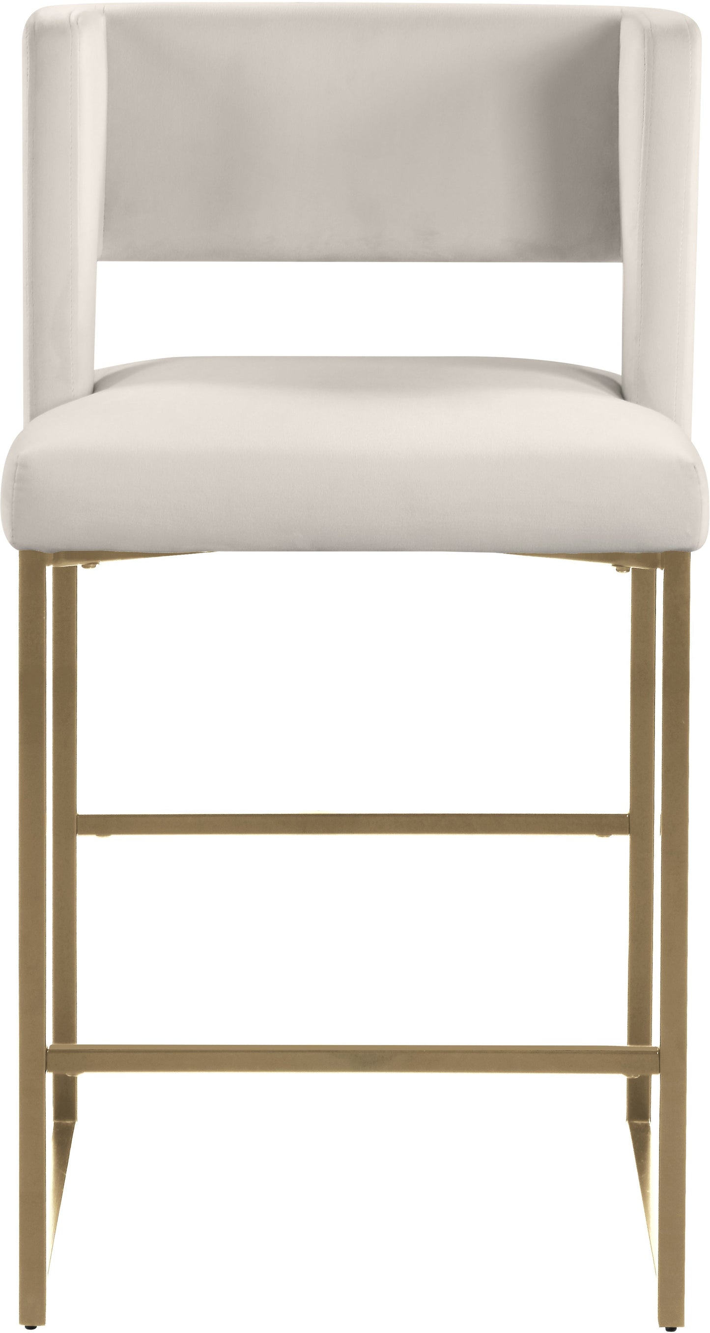 Caleb Velvet Counter Stool - Furniture Depot