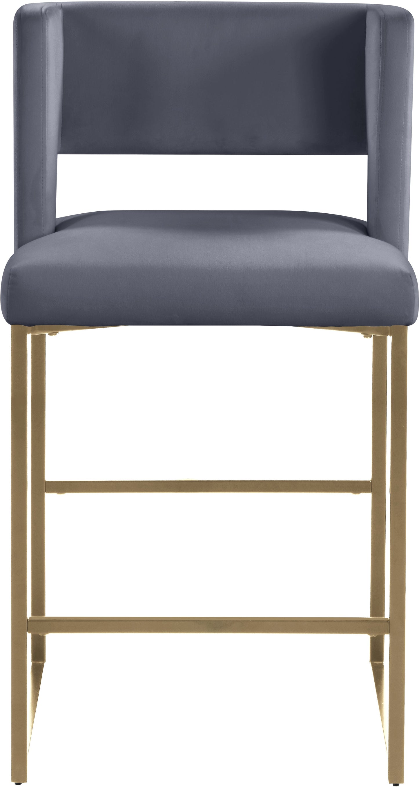 Caleb Velvet Counter Stool - Furniture Depot