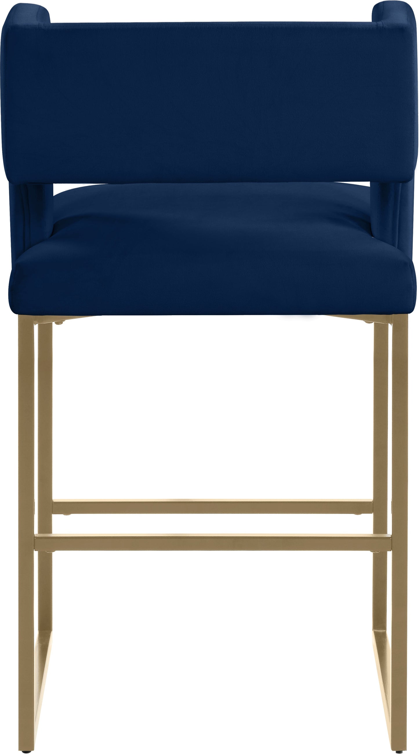 Caleb Velvet Counter Stool - Furniture Depot