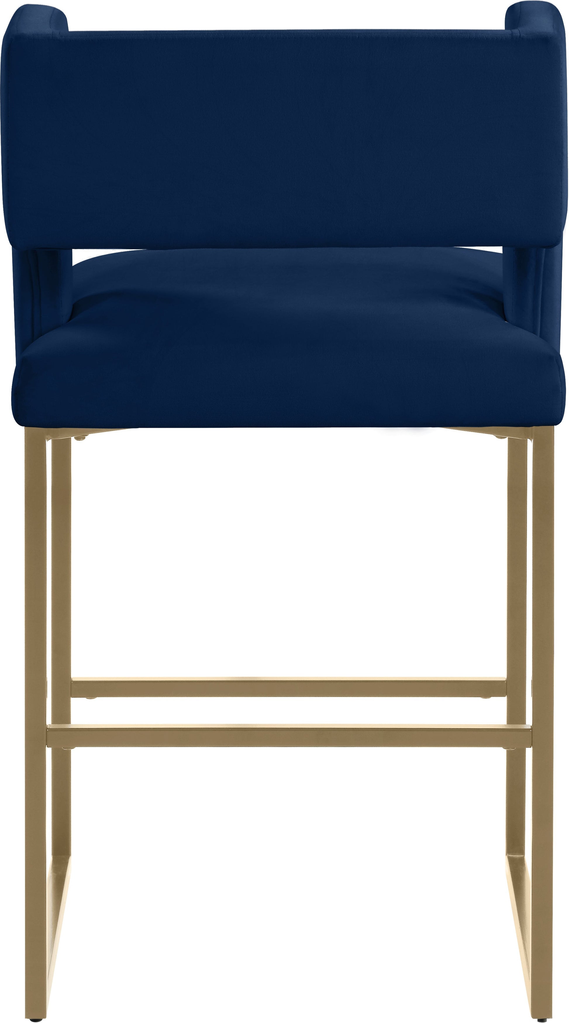 Caleb Velvet Counter Stool - Furniture Depot