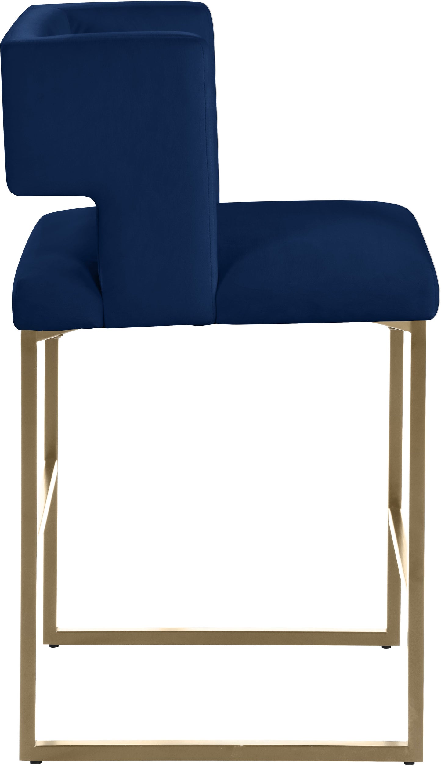 Caleb Velvet Counter Stool - Furniture Depot