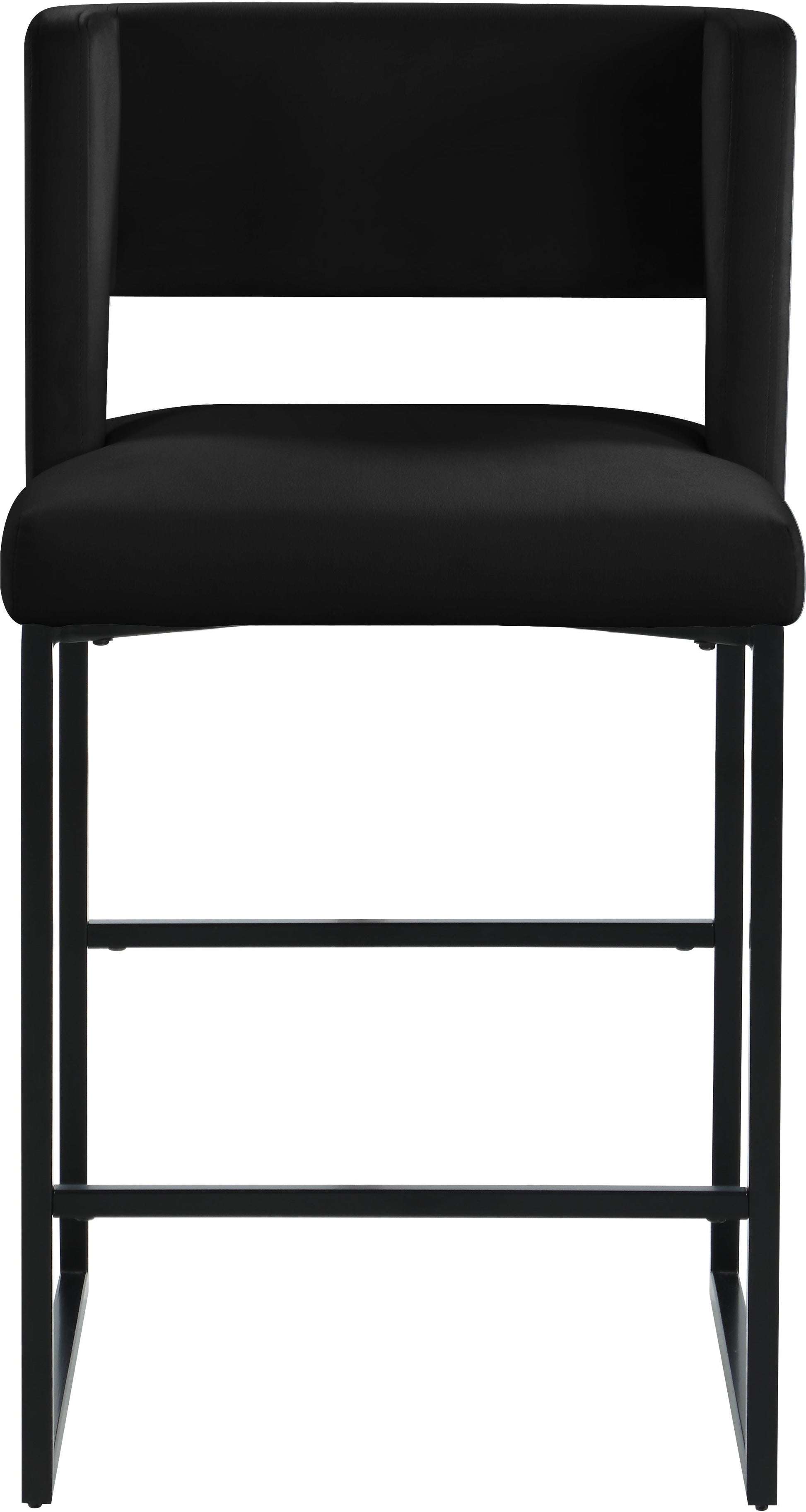 Caleb Velvet Counter Stool - Furniture Depot