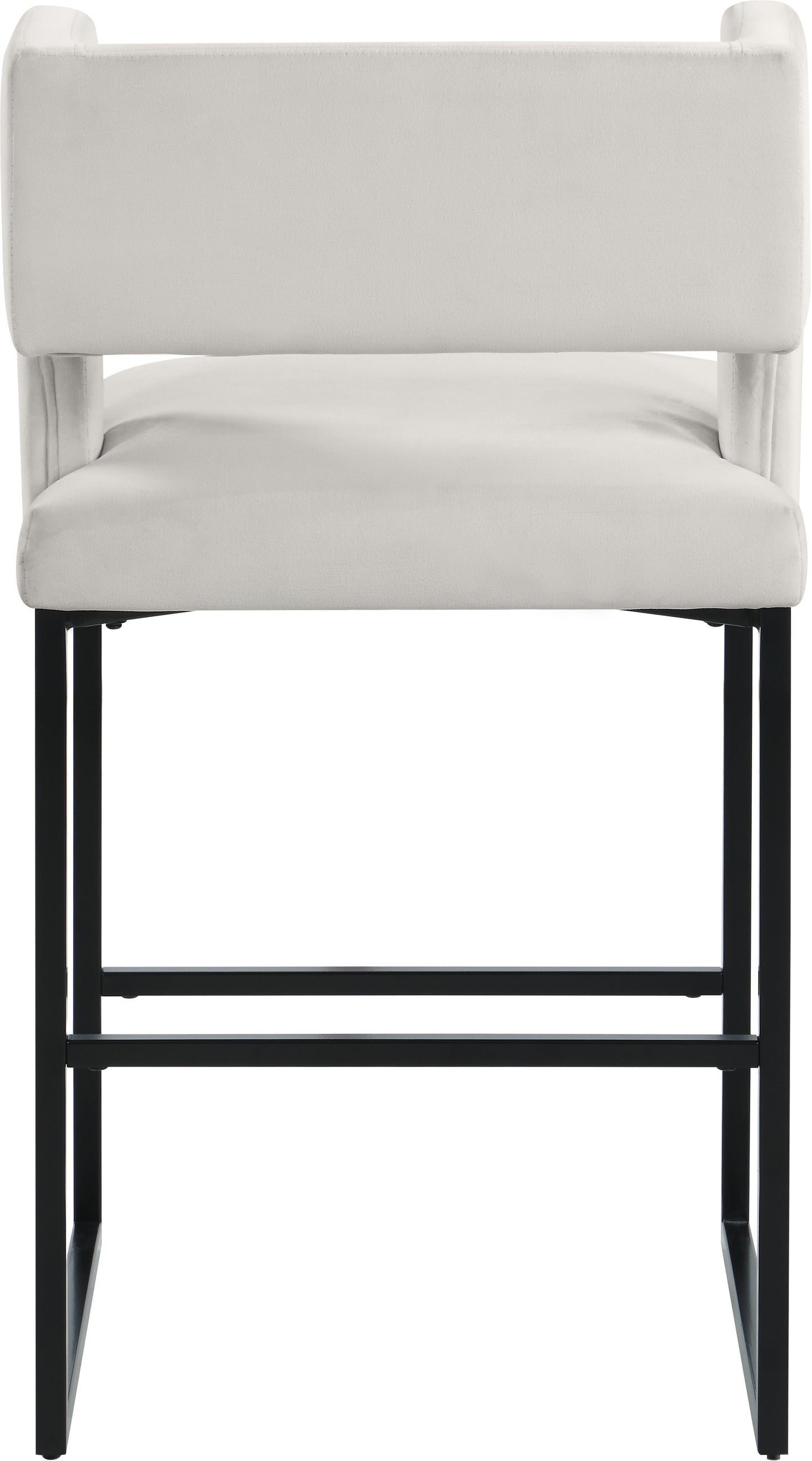 Caleb Velvet Counter Stool - Furniture Depot