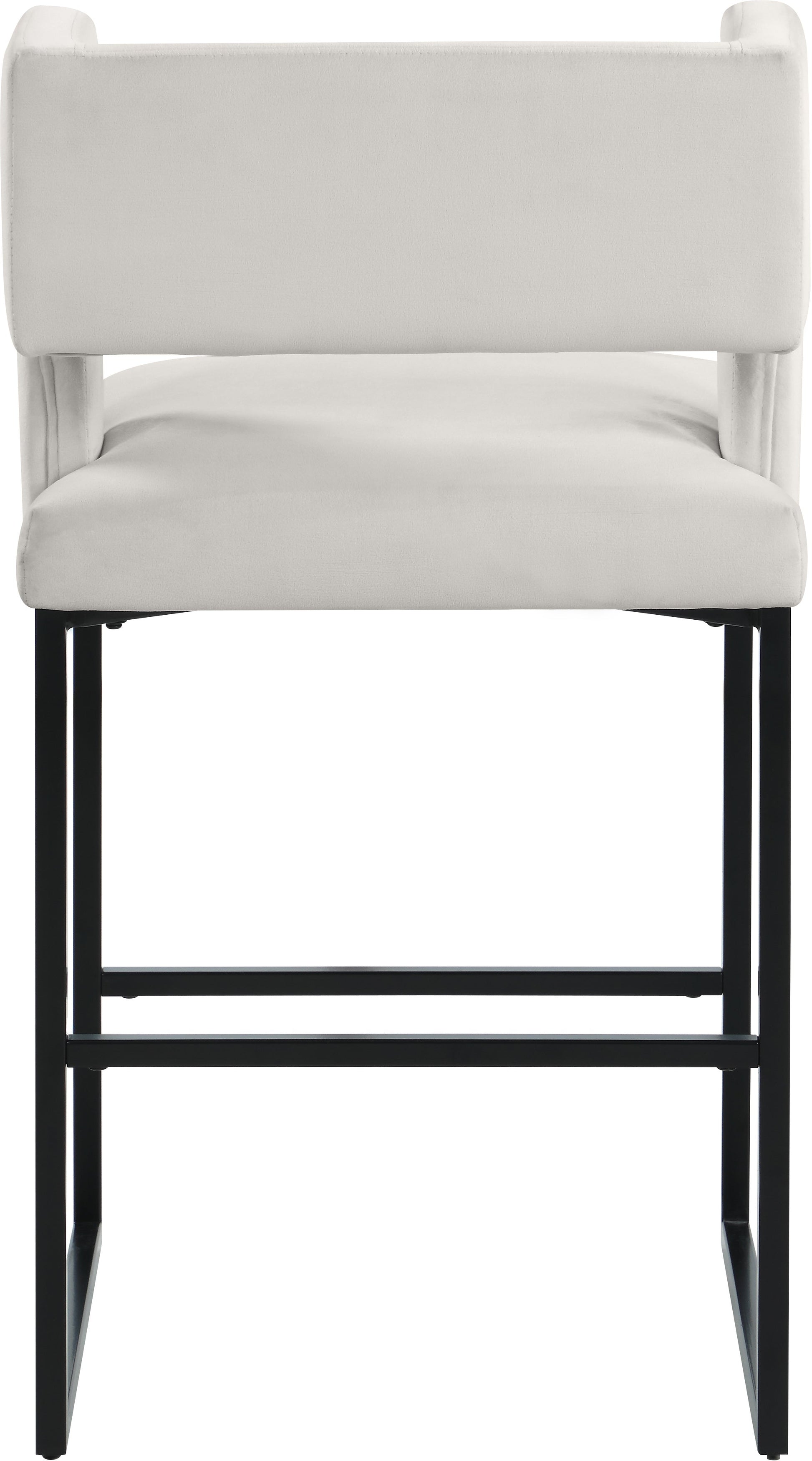 Caleb Velvet Counter Stool - Furniture Depot