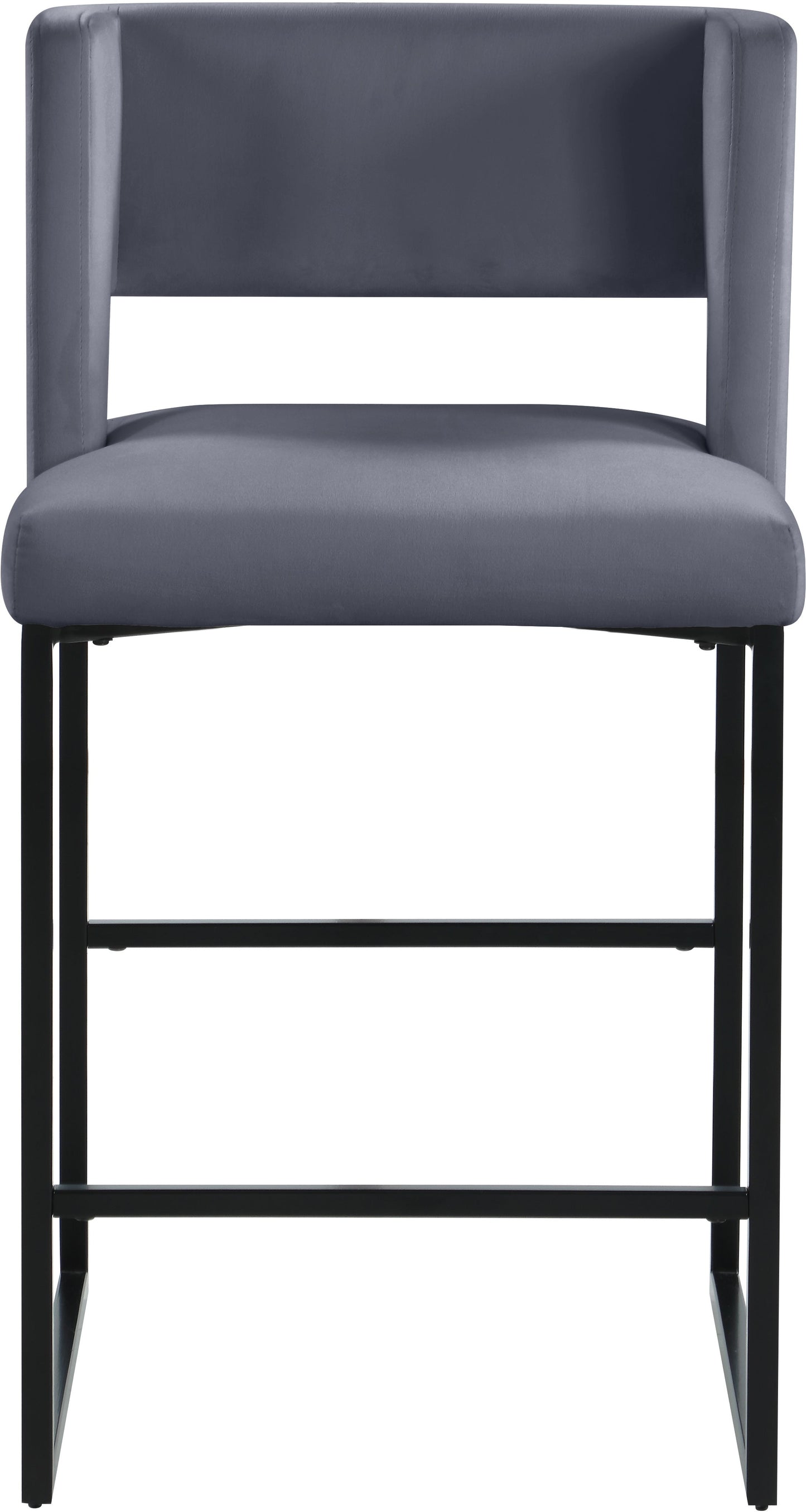 Caleb Velvet Counter Stool - Furniture Depot
