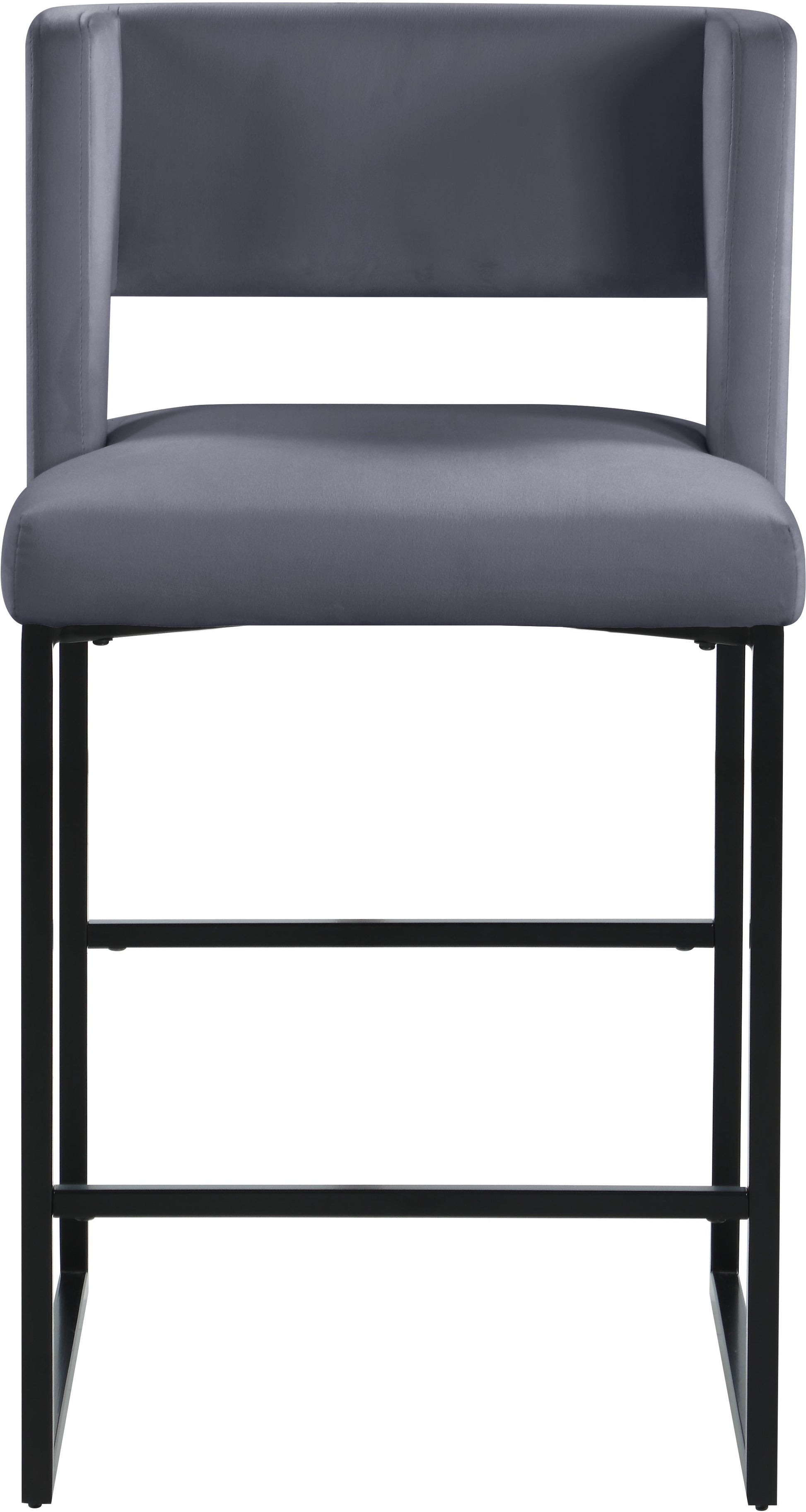 Caleb Velvet Counter Stool - Furniture Depot