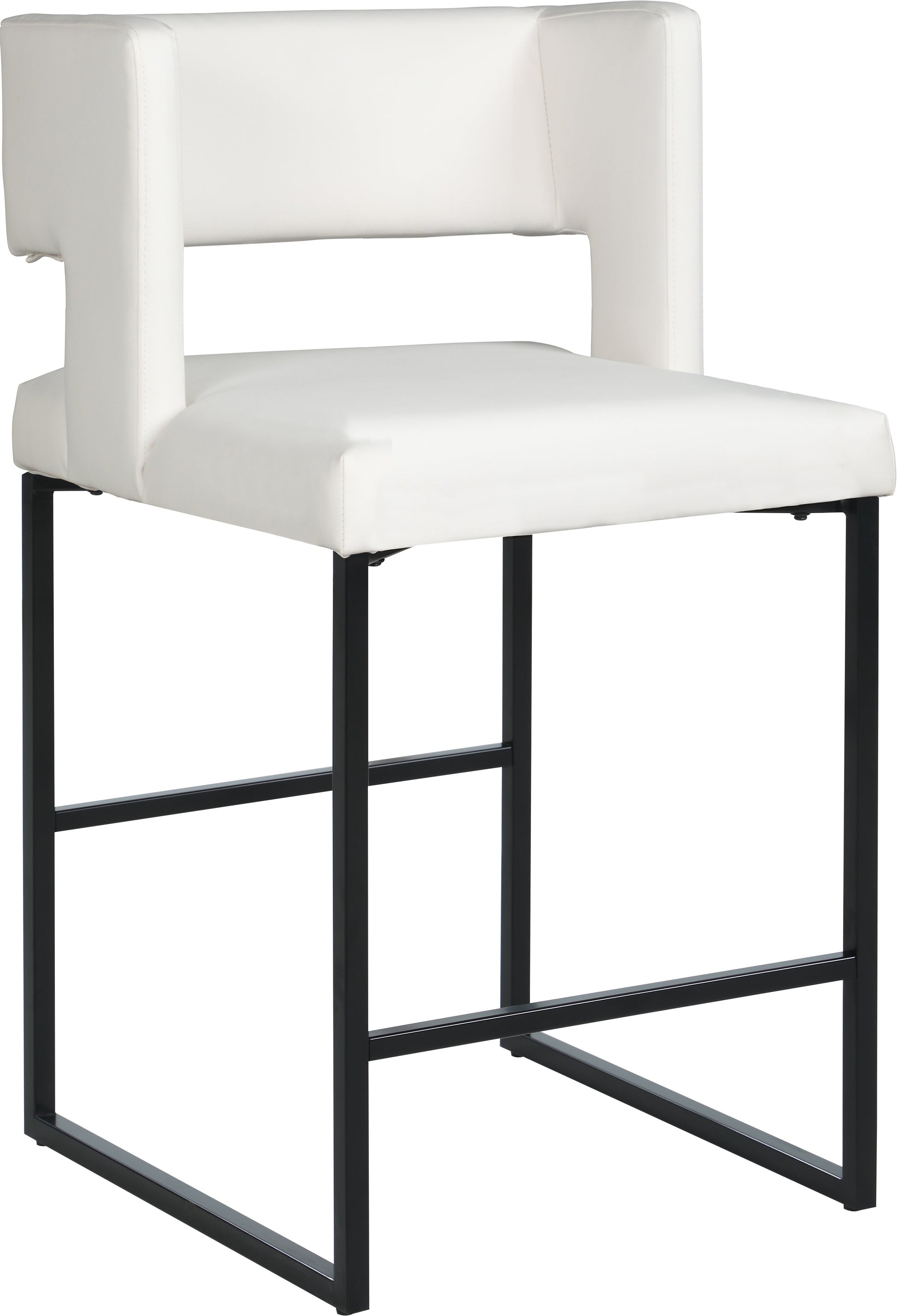 Caleb Faux Leather Counter Stool - Furniture Depot