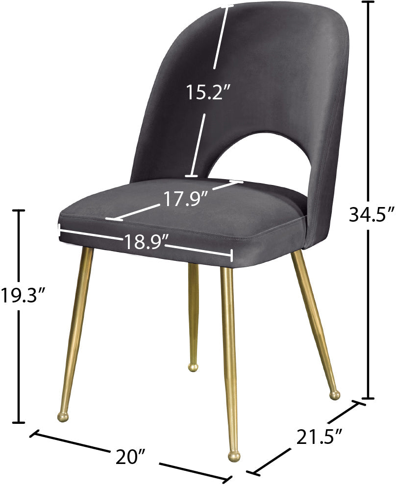 Logan Velvet Dining Chair - Furniture Depot (7679020761336)
