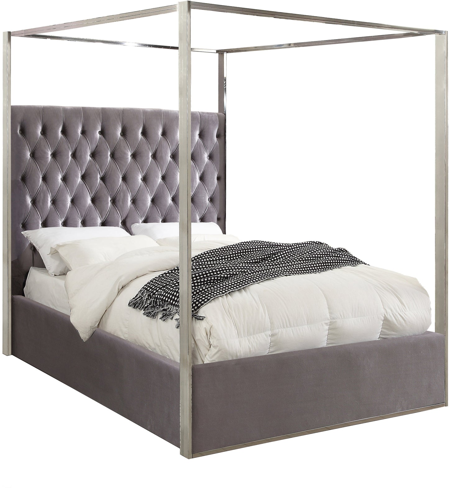 Porter Velvet Bed - Furniture Depot (7679025381624)
