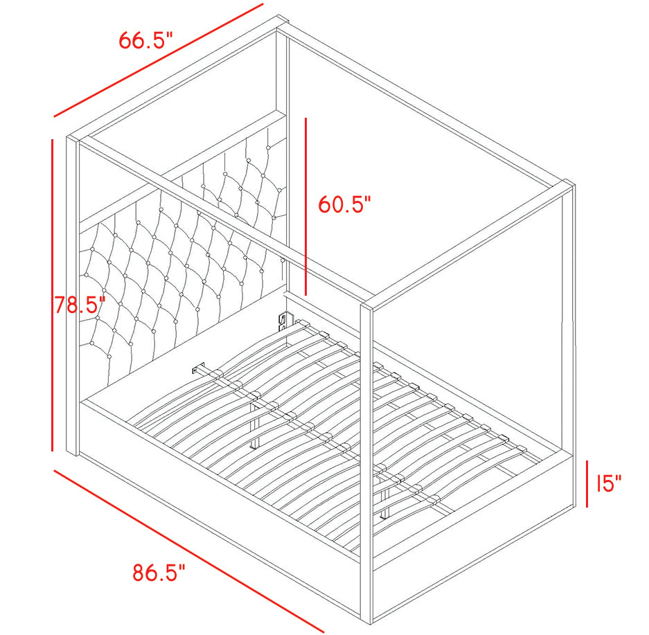 Porter Velvet Bed - Furniture Depot (7679025381624)