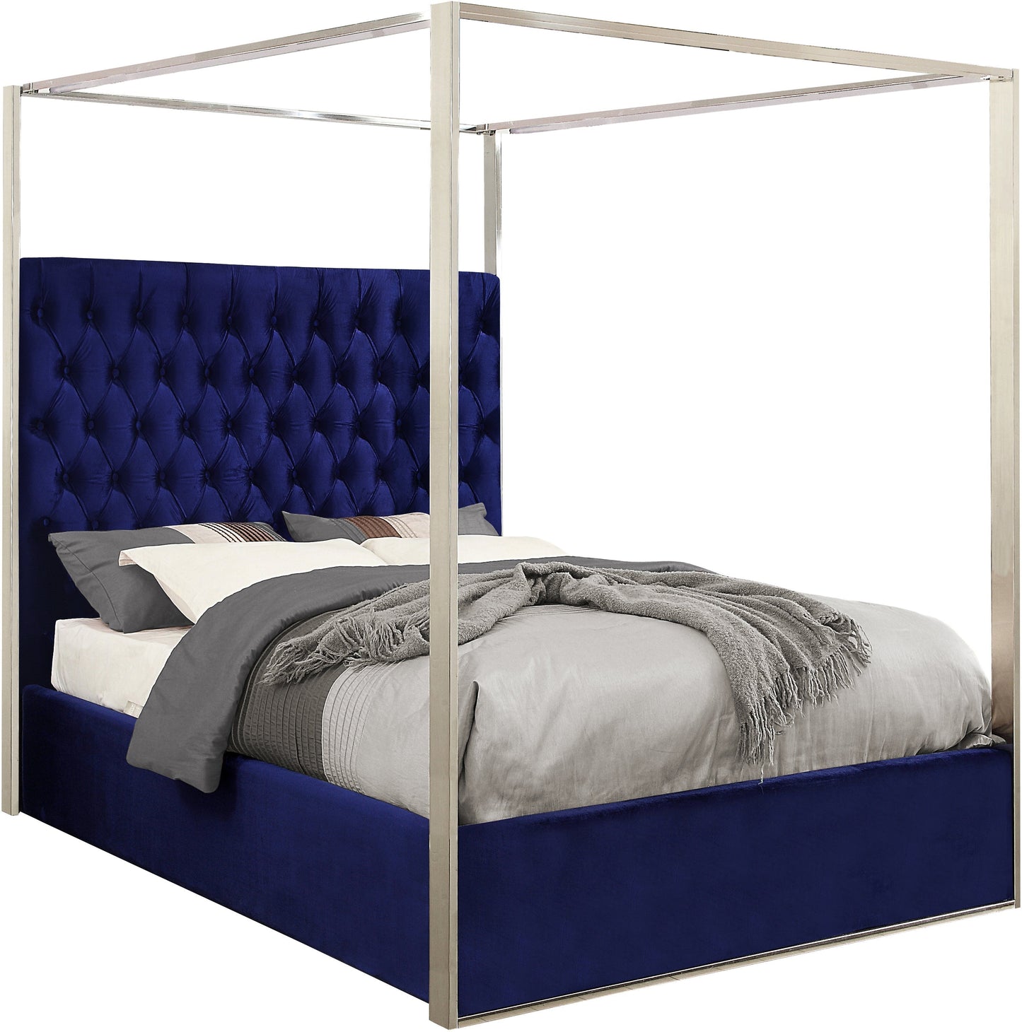 Porter Velvet Bed - Furniture Depot (7679025381624)