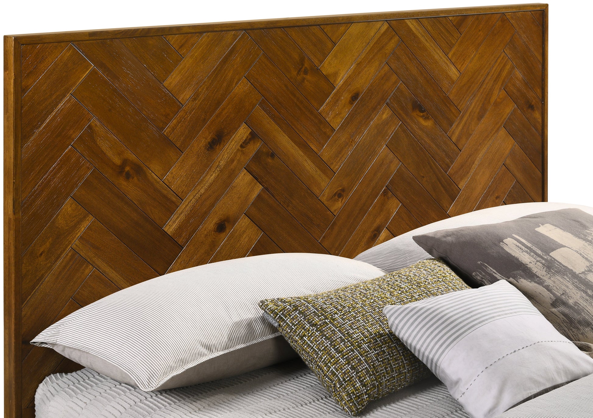 Reed Antique Coffee King Bed (3 Boxes) - Furniture Depot (7679025774840)