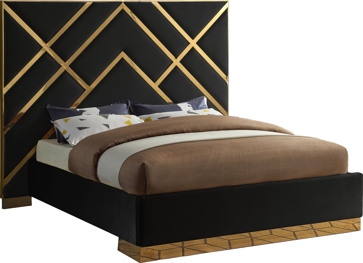 Vector Velvet Bed - Furniture Depot