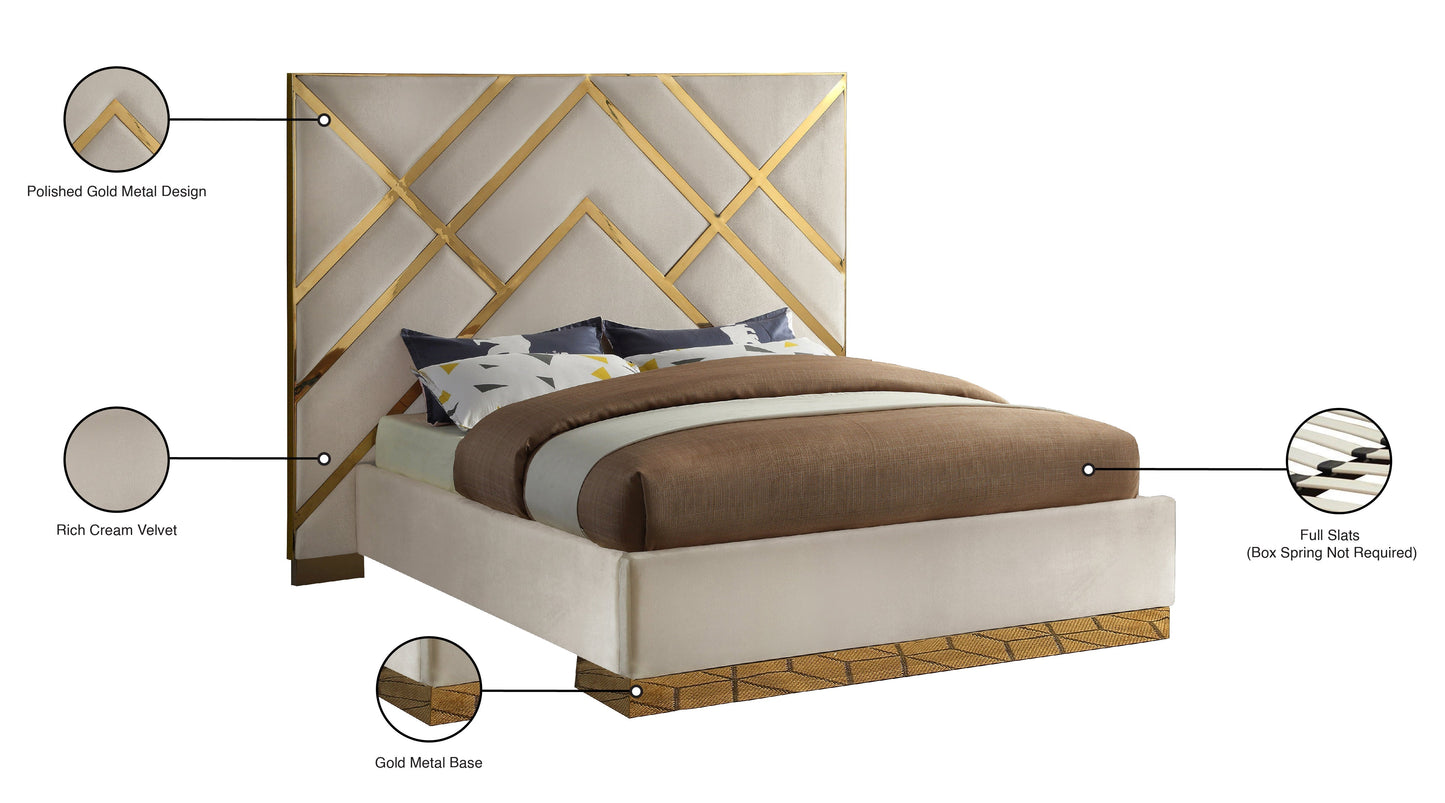 Vector Velvet Bed - Furniture Depot