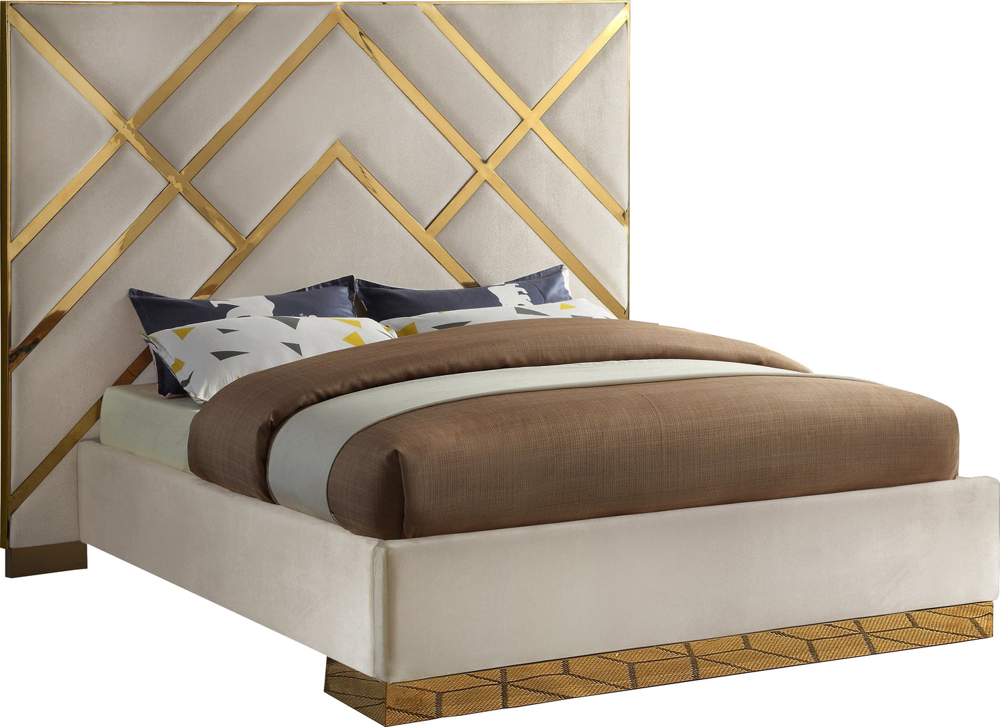 Vector Velvet Bed - Furniture Depot