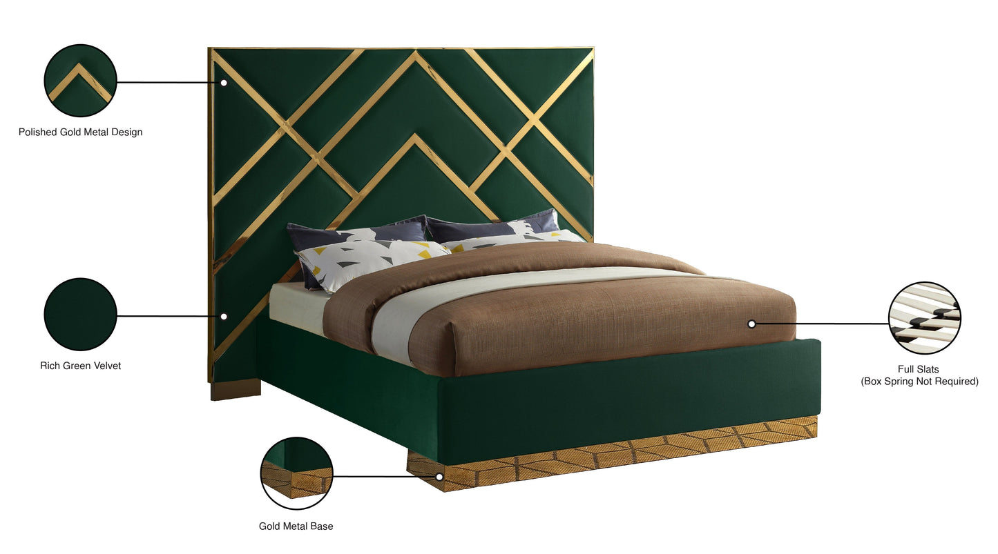 Vector Velvet Bed - Furniture Depot