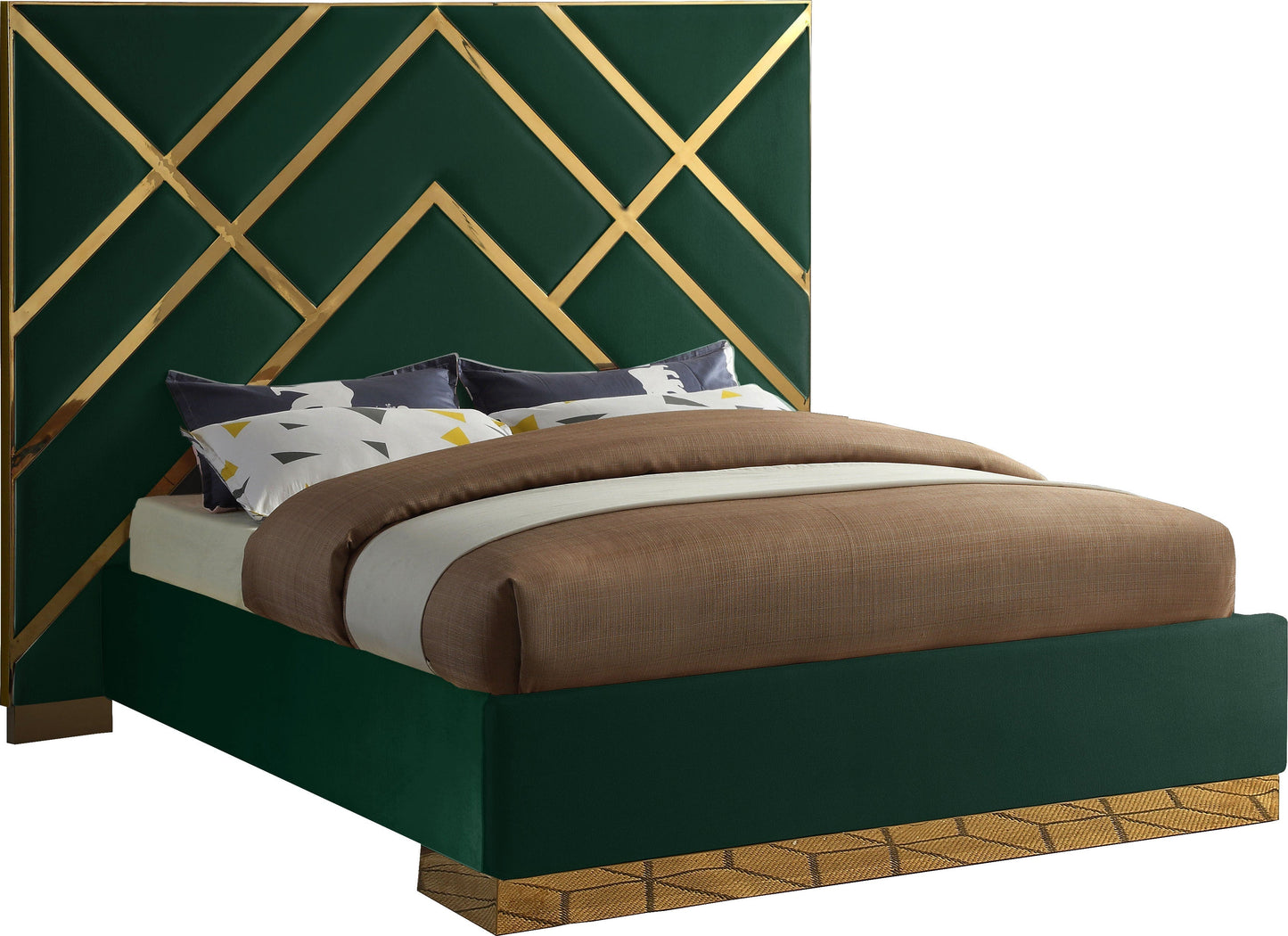 Vector Velvet Bed - Furniture Depot