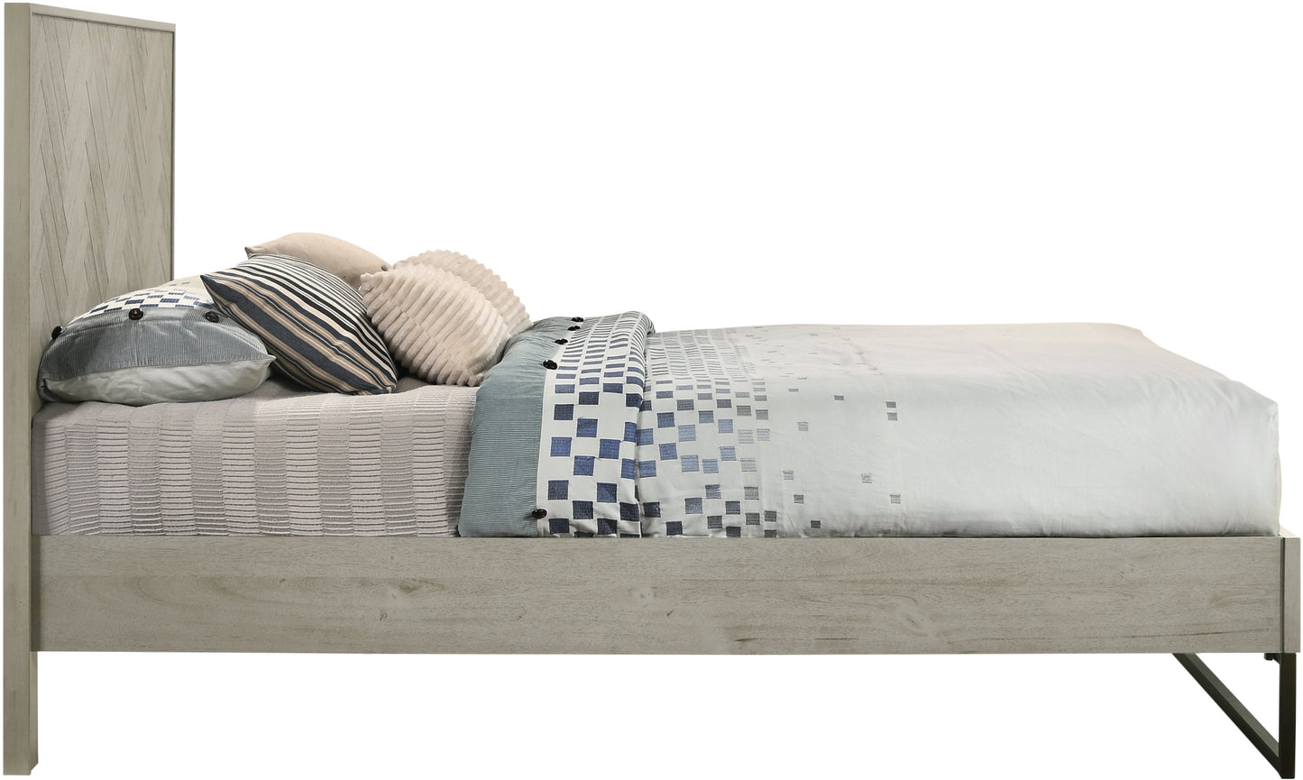 Weston Grey Stone King Bed (3 Boxes) - Furniture Depot (7679026823416)