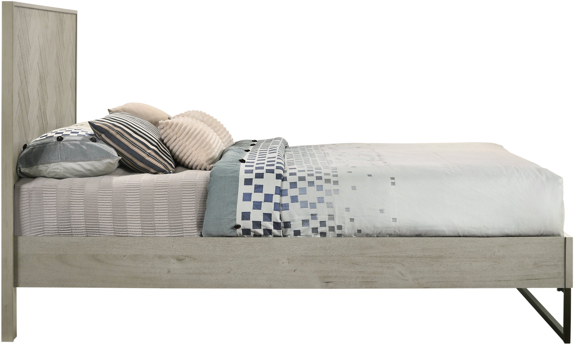 Weston Grey Stone King Bed (3 Boxes) - Furniture Depot (7679026823416)