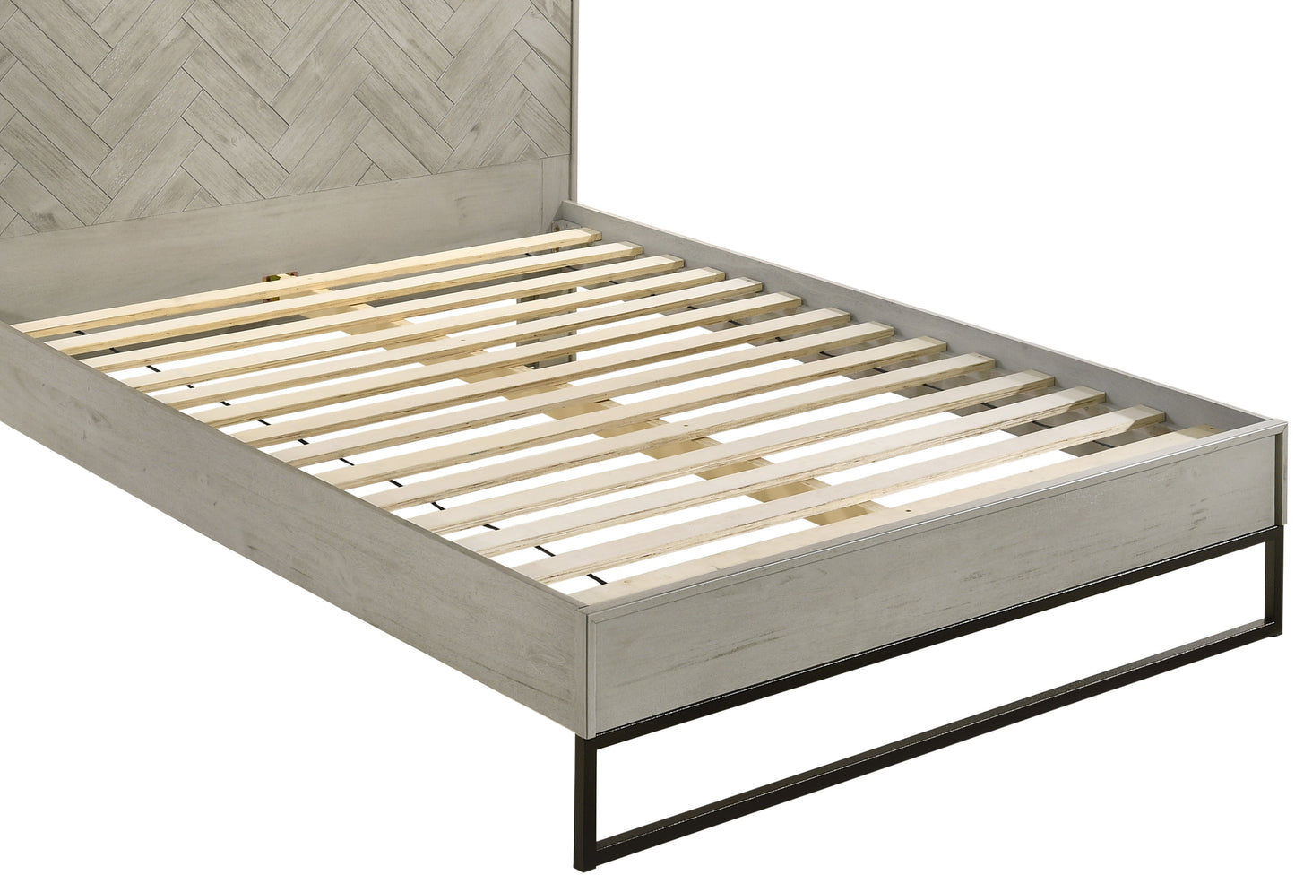 Weston Grey Stone King Bed (3 Boxes) - Furniture Depot (7679026823416)
