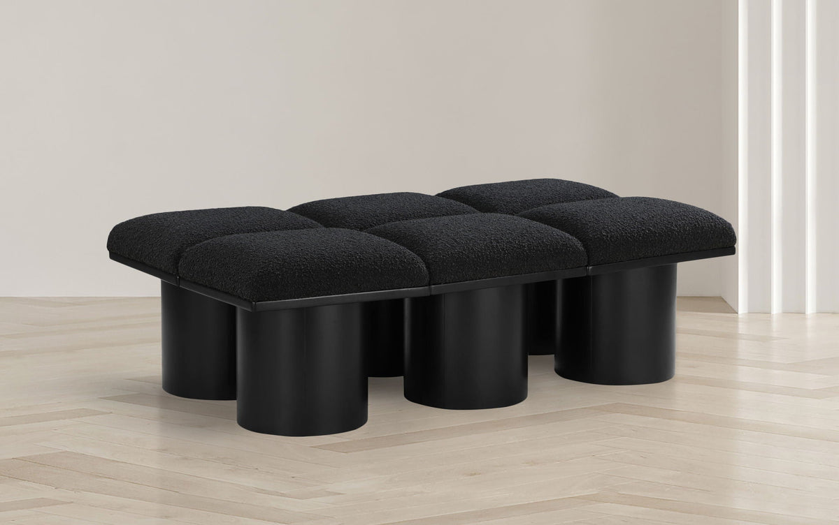 Pavilion - 6 Piece Modular Bench With Black Base