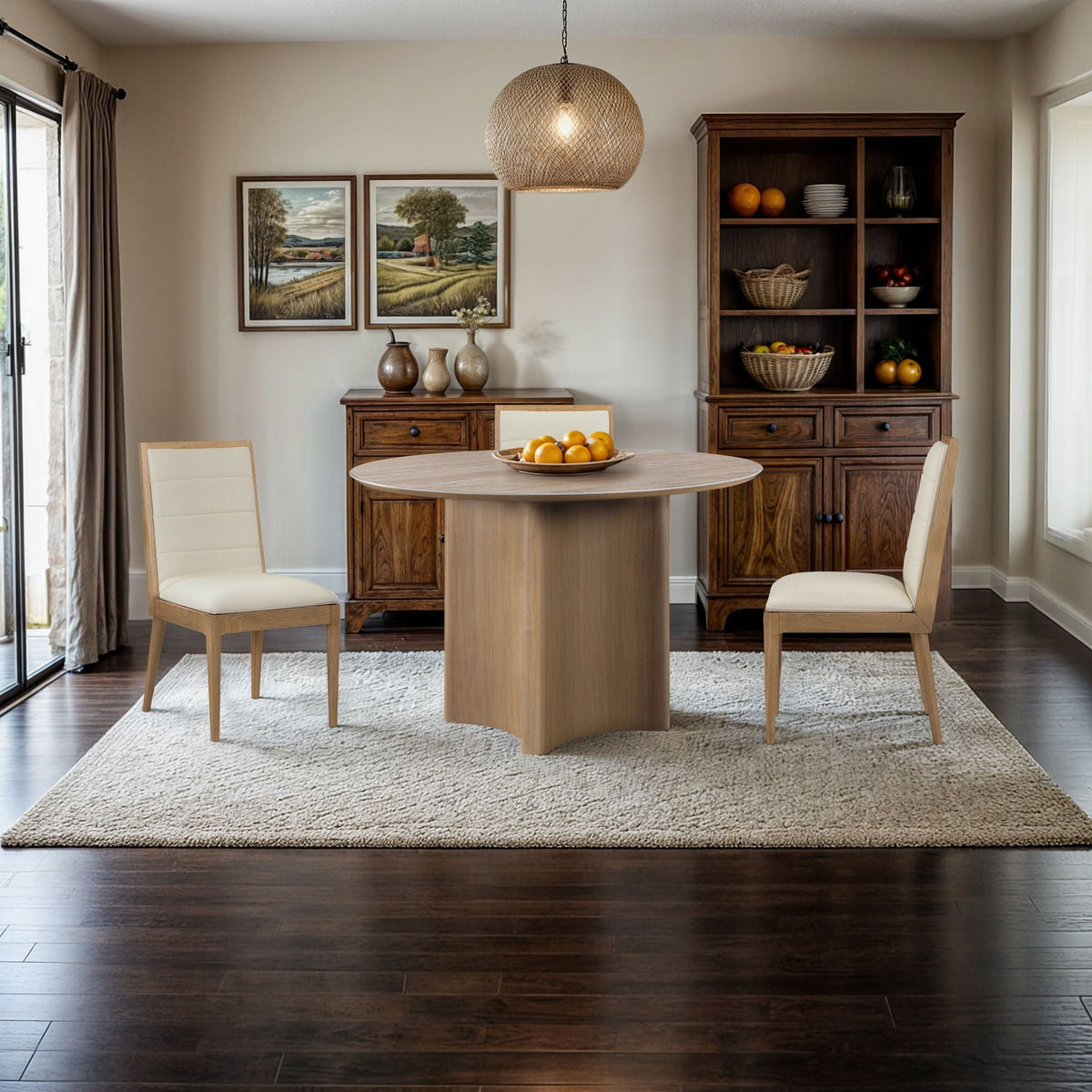 Corvina - Square Oak Veneer Dining Table