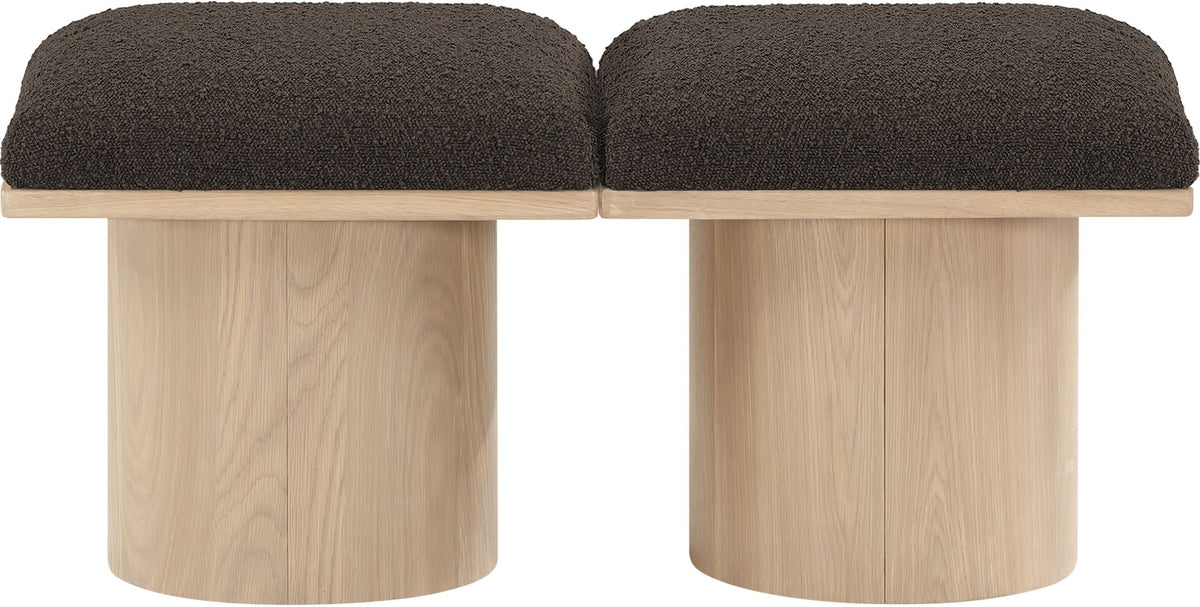Pavilion - 2 Piece Modular Bench With Natural Base