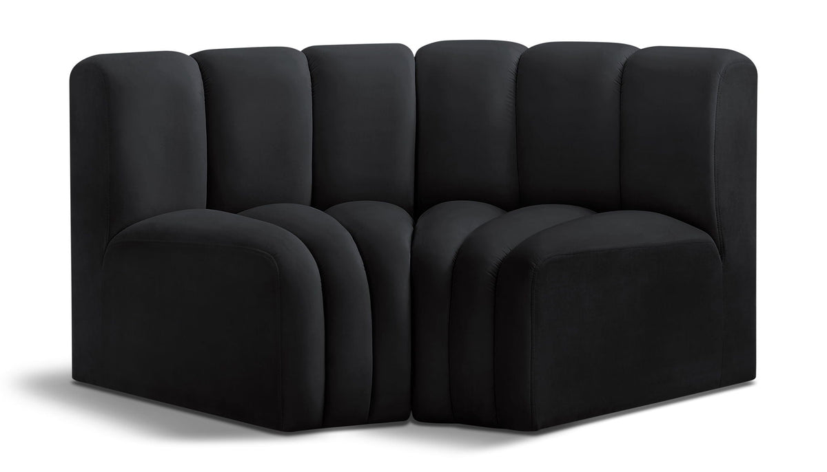 Arc - Velvet 2 Piece Modular Sofa