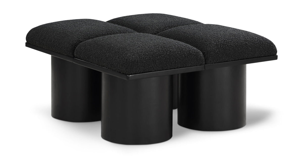 Pavilion - 4 Piece Modular Bench With Black Base