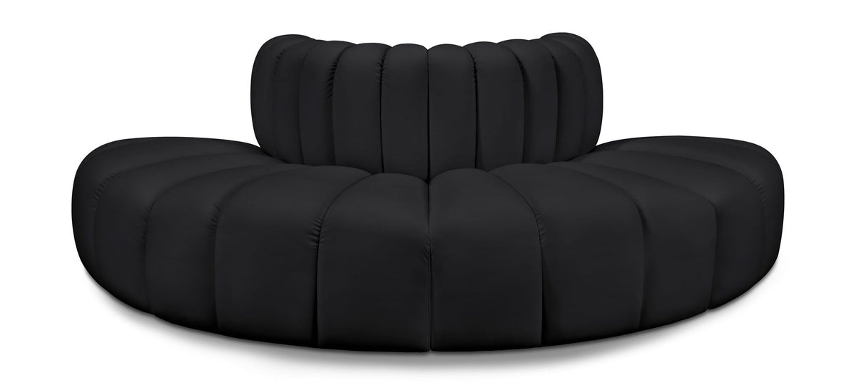 Arc - Faux Leather 4 Piece Modular Sofa