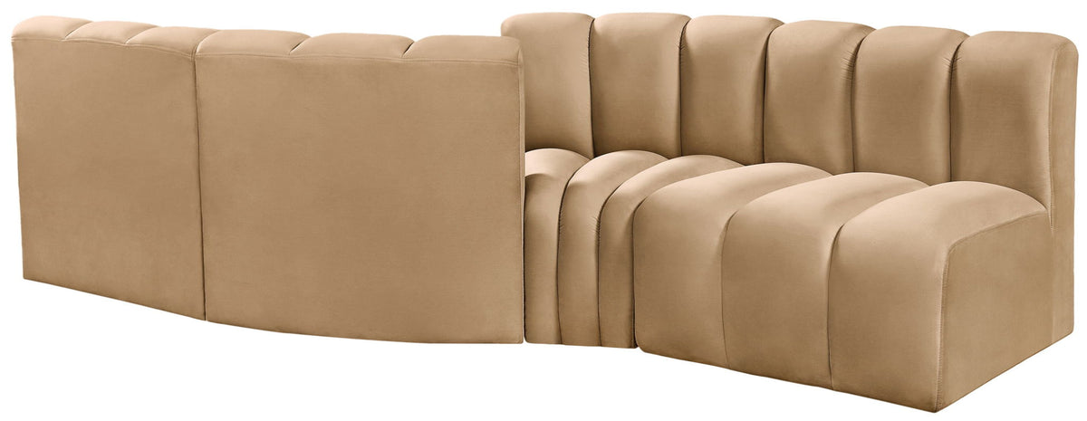 Arc - Velvet 4 Piece Sofa