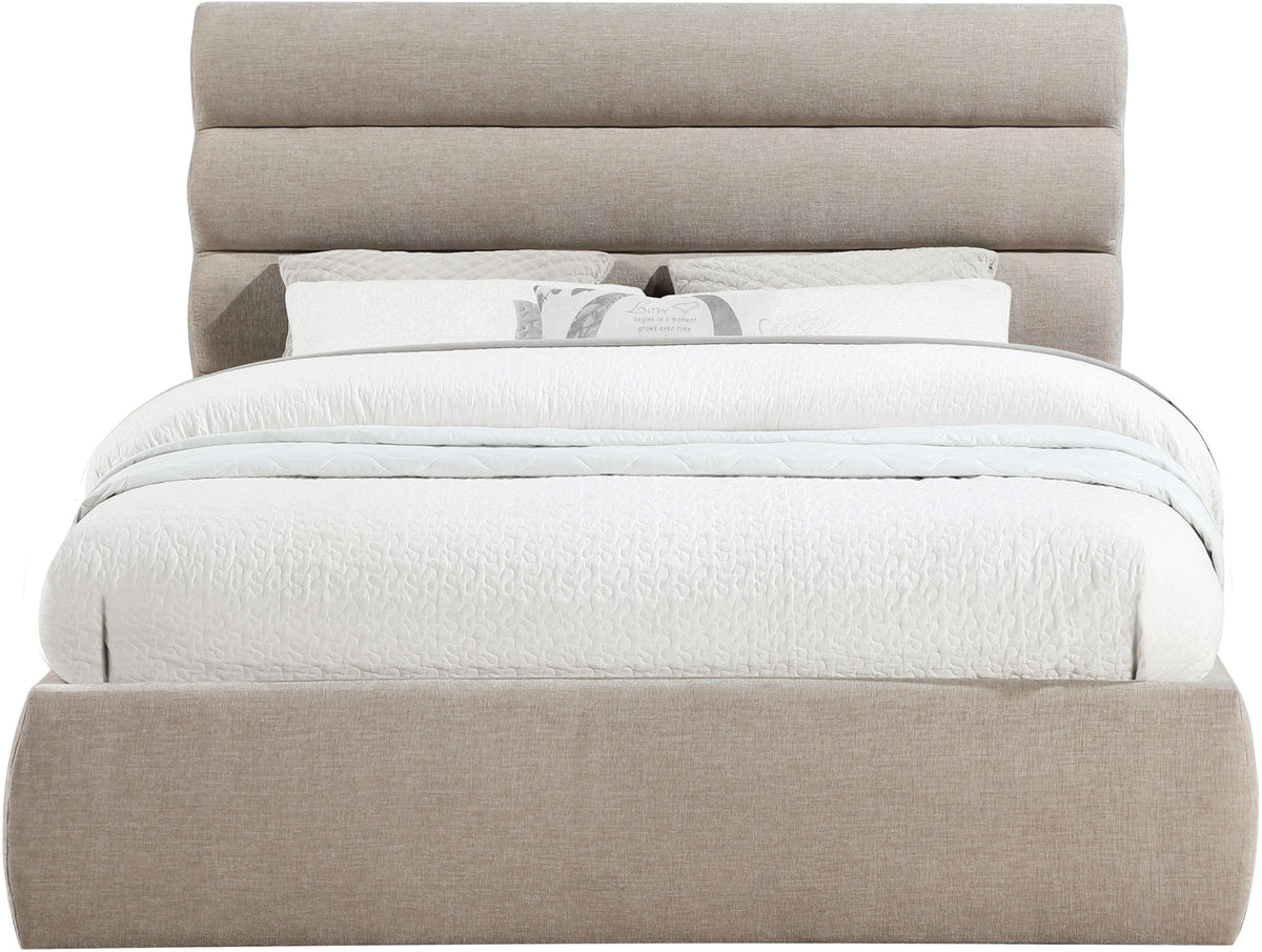 Adam - Chenille Fabric Bed With 52" Headboard