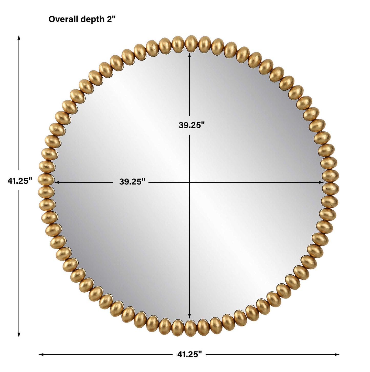 Byzantine - Round Mirror - Gold