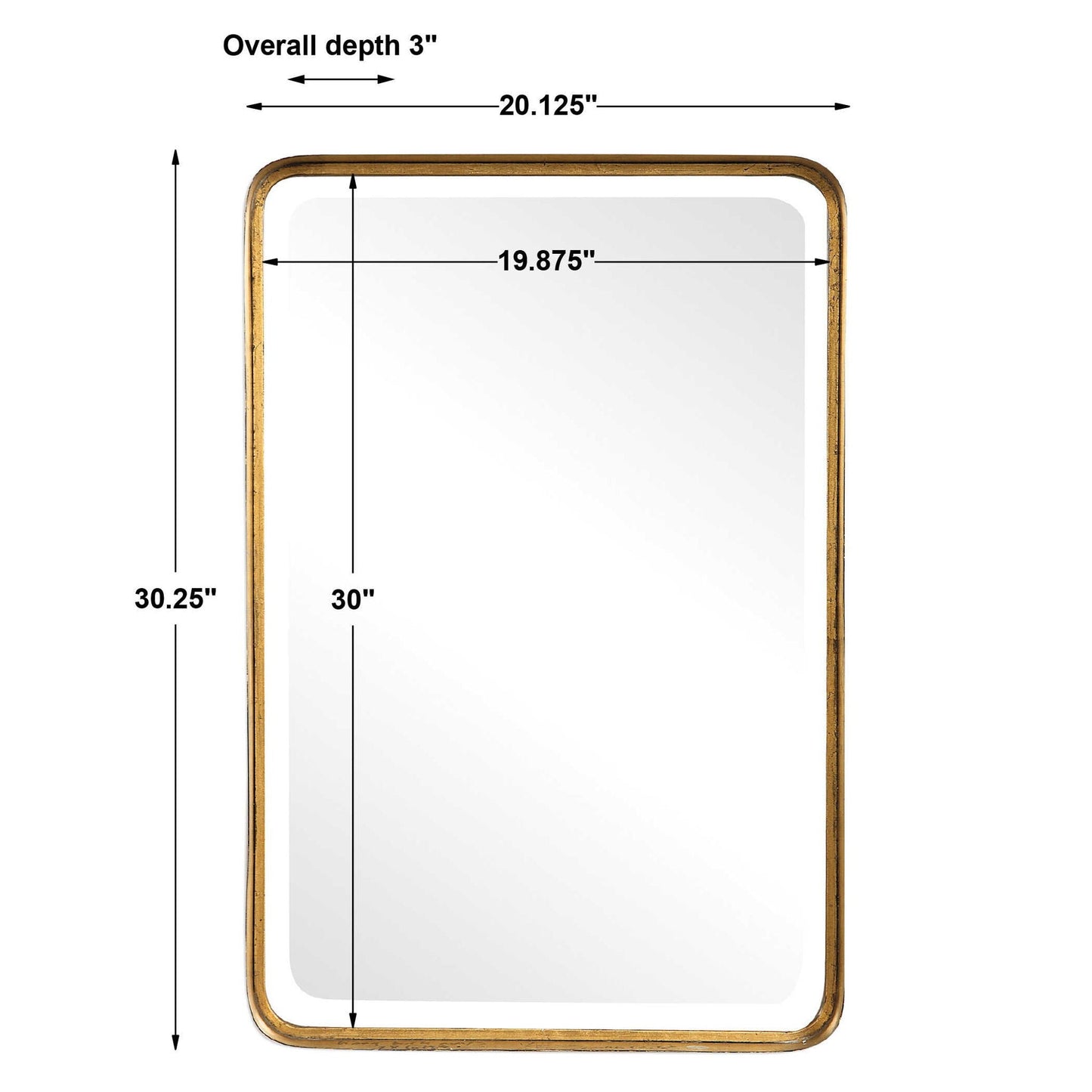 Crofton - Mirror - Antique Gold