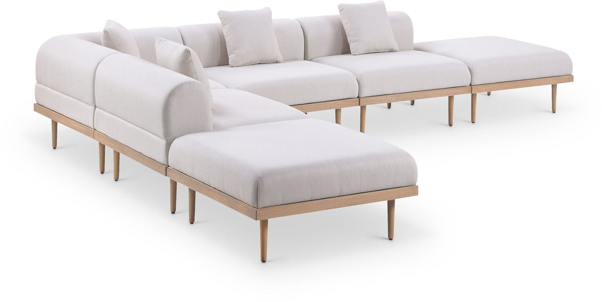 Laguna - 6 Piece 142" Outdoor Patio Modular Sectional