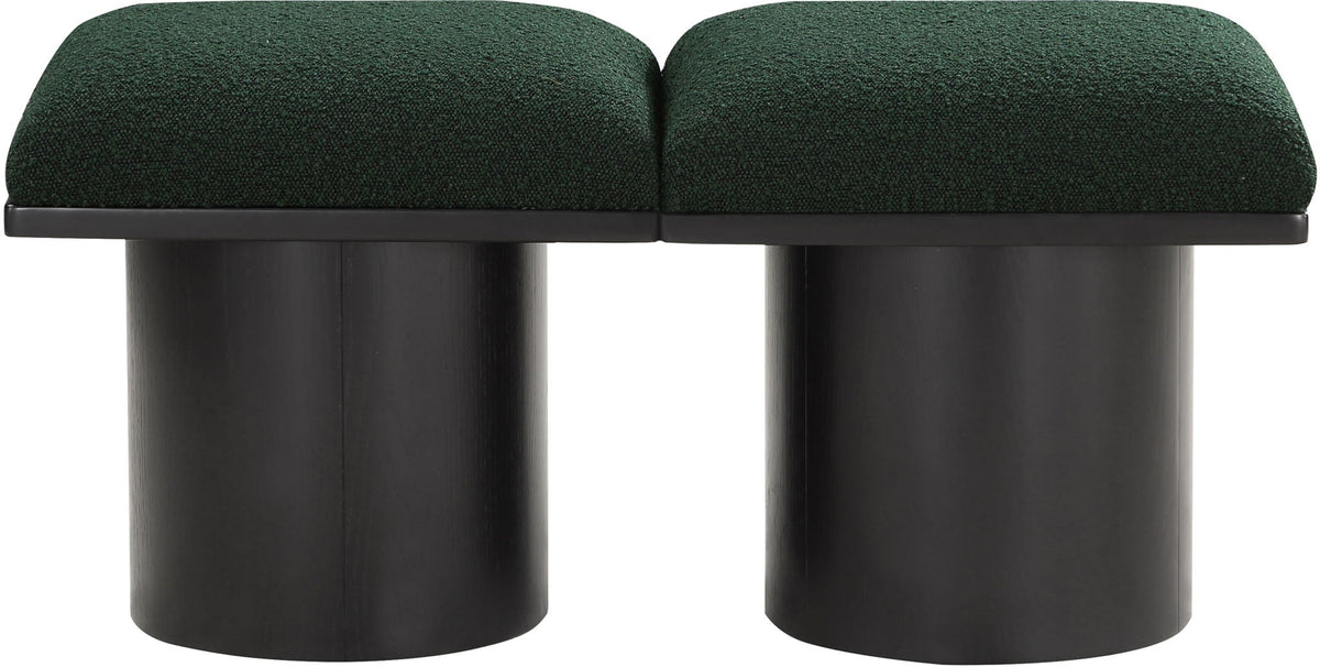 Pavilion - 2 Piece Modular Bench With Black Base