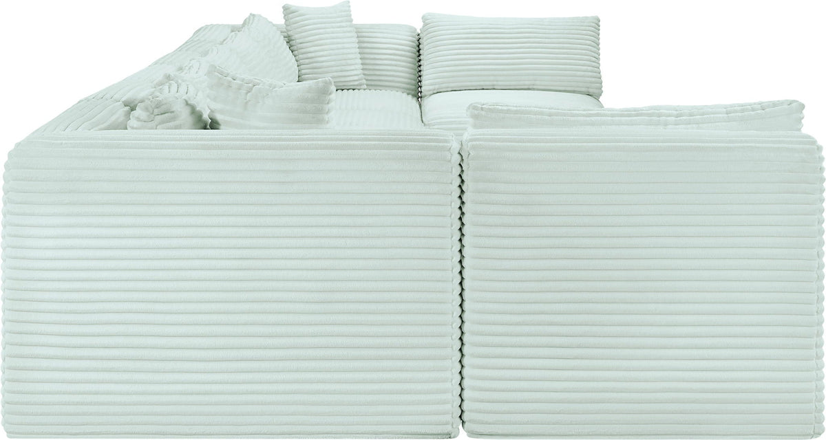 Shaggy - 8 Piece Modular U-Shaped Armless Sectional