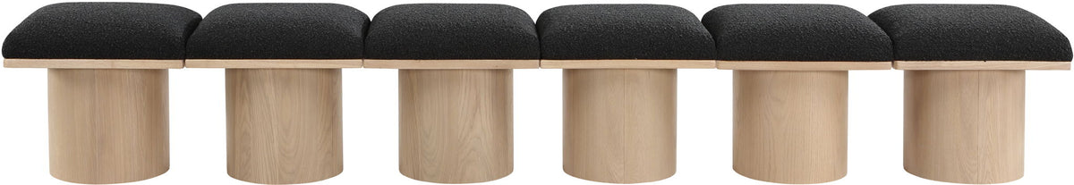 Pavilion - 6 Piece Modular Bench With Natural Base
