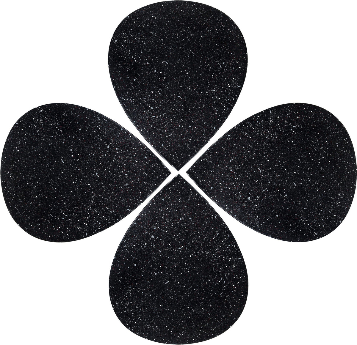 Petal - Coffee Table - Black Terazzo