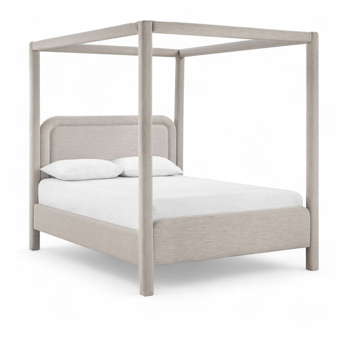 Salina - Linen Textured Fabric Upholstered Bed
